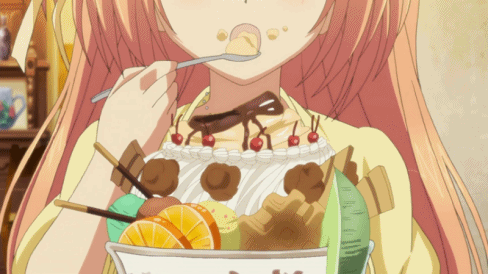 Anime Food Kagura And Gintoki GIF  GIFDBcom