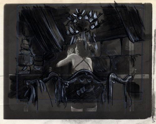 disneyconceptsandstuff:Live action reference from Cinderella, featuring actress Helene Stanley, draw