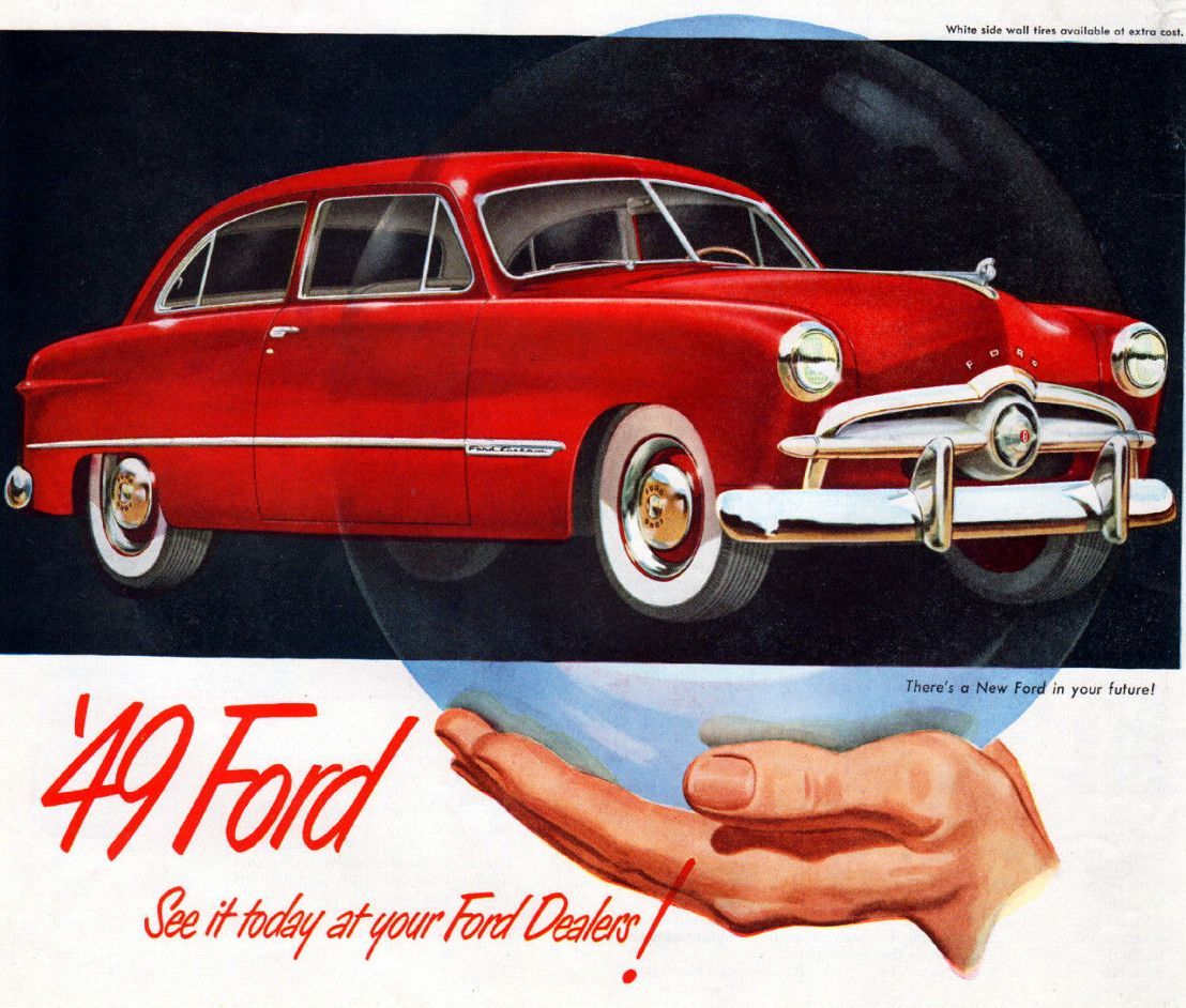 imperialgoogie:  allamericanclassic:  1949 Ford Custom Tudor 2-Door Sedan  I have