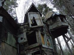   Whimsical abandoned house in Nova Scotia, Canada Old photo taken by a friend.  