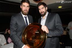 beardbreton:  Luka Karabatic et Nikola Karabatic au restaurant la Gioia à Paris pour célébrer le titre de champion d’Europe de handball décroché face au Danemark, le 27 janvier 2014 people france - sport - soirée - photo - exclu - News people