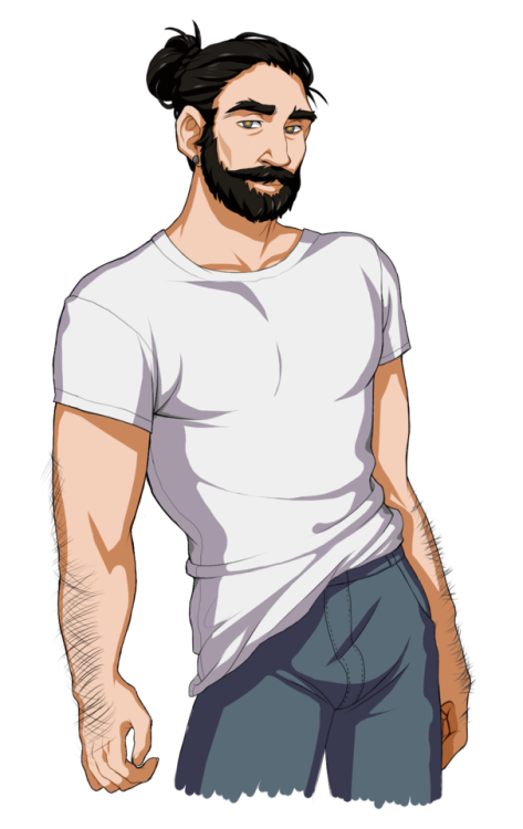My dadsona raw imageThe Dream Daddy Dadsona template really did cover up a lot