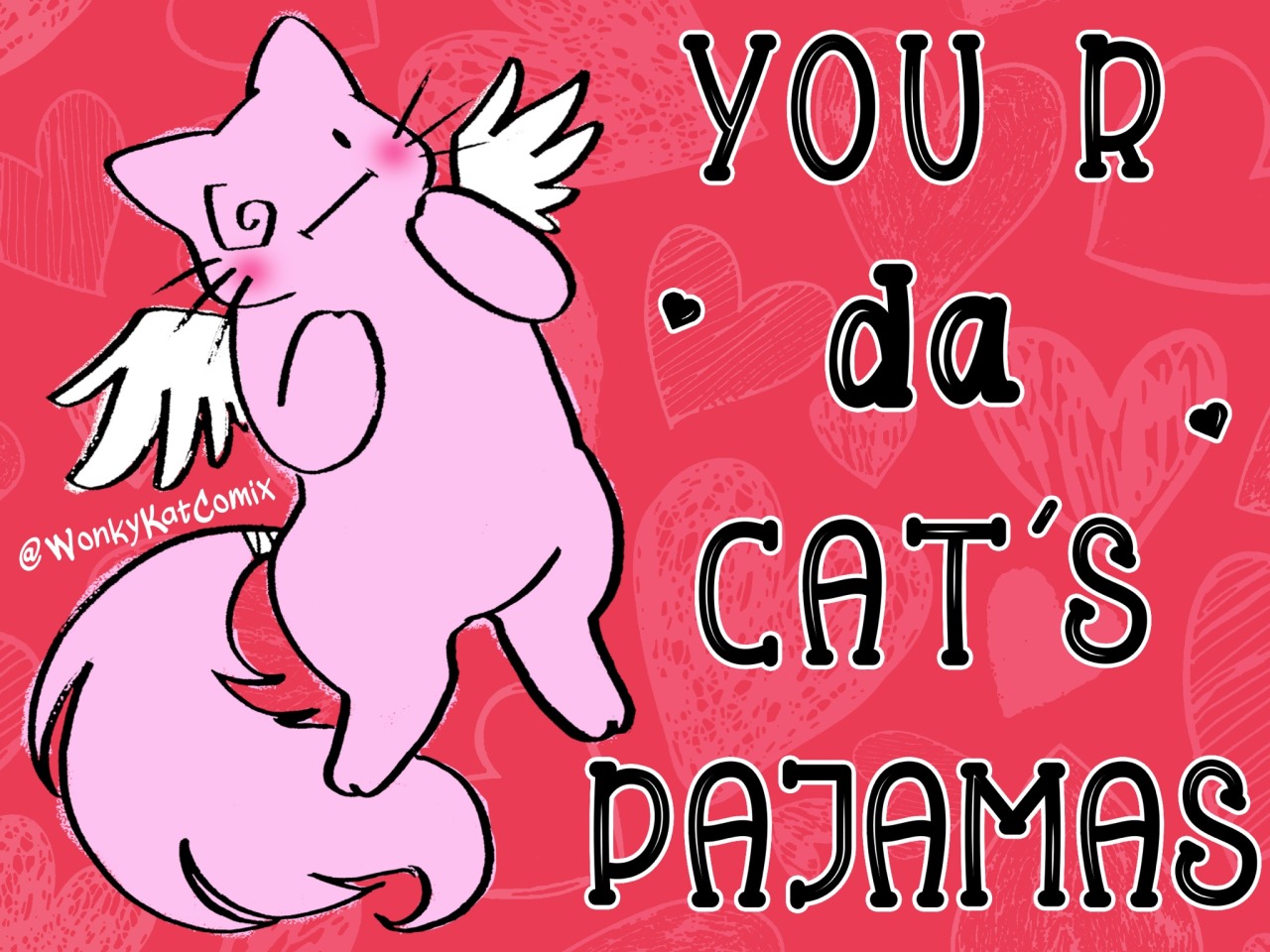 wonkykatcomix:Crappy Valentine’s Day cards because graphic design is my passion 