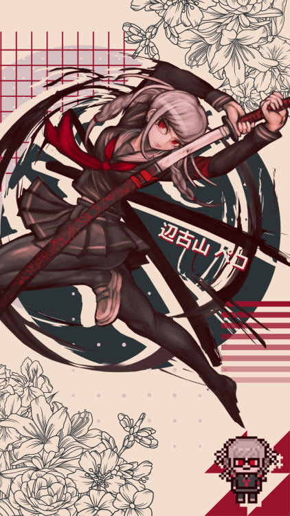 peko pekoyama (sdr2) minimalist wallpapers (1080 x 1920) for no one!