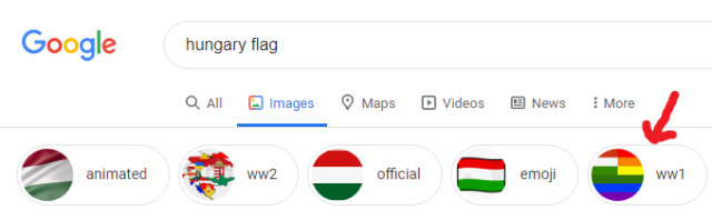 Yup, thats Hungary for ww1!from /r/vexillologycirclejerk 

Top comment: Pride flag if it was colonized by Hungary.  (1918, colorized) #Yup#thats#Hungary #ww1! #flags#vexillology