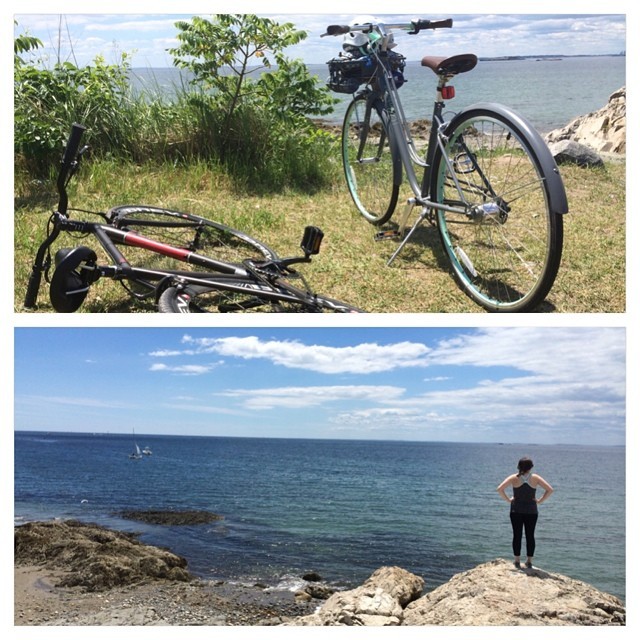Great ride/day in Marblehead and Salem today. #bikeride #beach #summer (at Devereaux Beach)