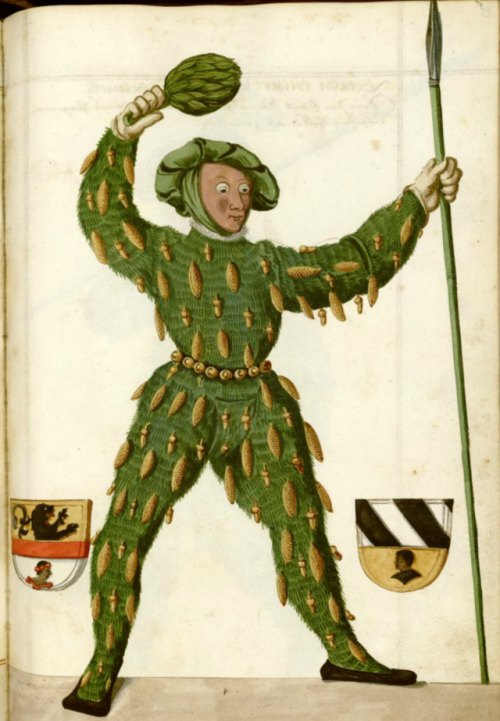 Radical Fashion from the Schembart Carnival (1590)Illustrations from a 16th-century manuscript detai