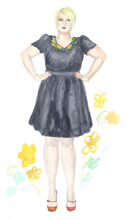 Margie, of Margie Plus, looks cute as ever in this watercolor illustration! How great of a job did blogger and artist Sabina Mollot do to capture her adorable likeness?