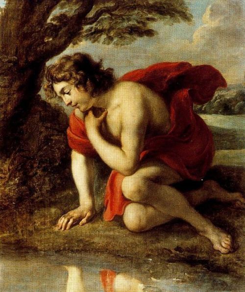 Jan Cossiers (Anversa, 1600-1671)Narciso1636-38, Madrid, PradoOlio su tela, cm 97 x 93-Ce stanno dii