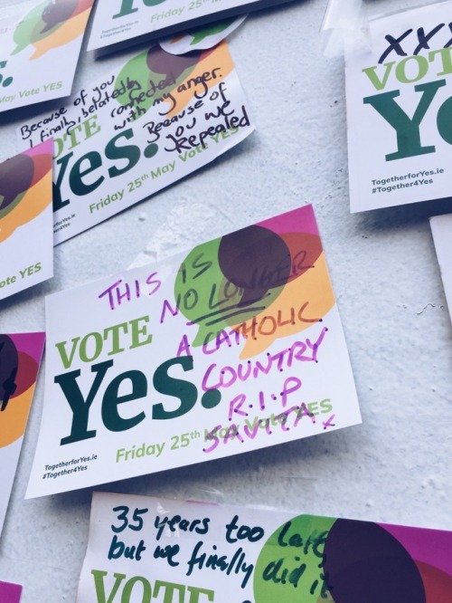 tiocfaidharlulz: The Savita Halapannavar Mural 26/05/18, Portobello, Dublin. The day justice was served for all who have suffered at the hands of the 8th amendment.   Ar dheis Dé go raibh a hanam. Go raibh mile maith agat, Savita. 