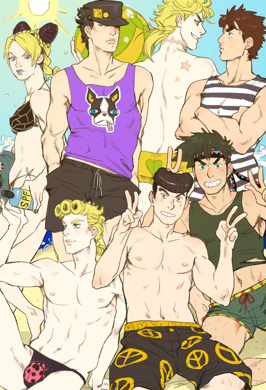 BEACH PARTY WITH THE PRE-RESET JOJO&rsquo;S PLUS DIO&rsquo;S STUPID HEAD