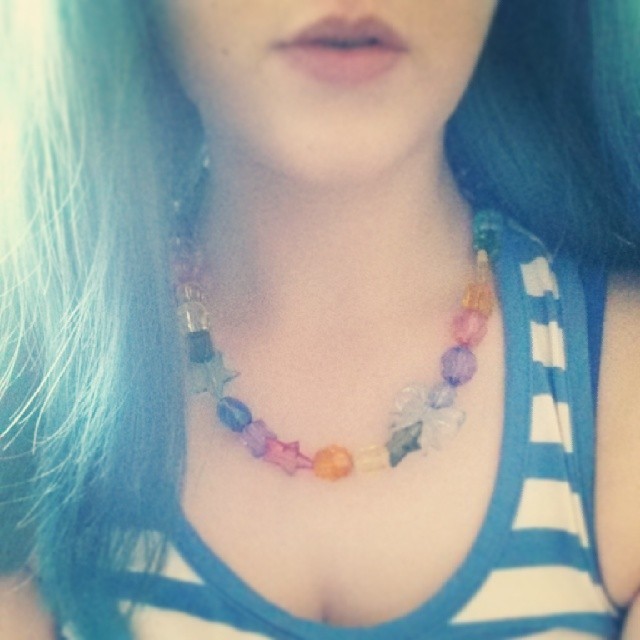 Second outing for my @Peppermint_Puff necklace! @peppermintpuff it’s so cute and colourful, love it!