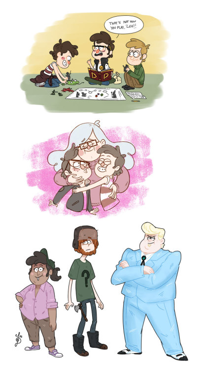 quackamos:  Omg this Relativity Falls AU is soooo fun. XD I need help. o.oAlso tumblr is a jerk for resizing my image. :(