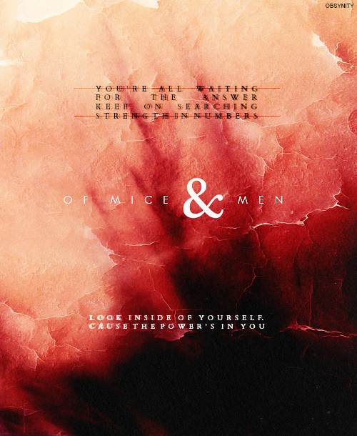 obsynity:  Of Mice &amp; Men song compilation: You're Not Alone 