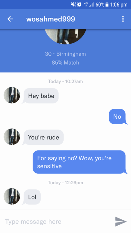 I was rude for saying no, apparently