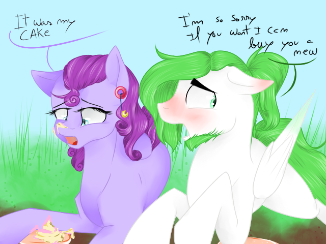 askmocaandgreenbreeze:  ouo tehee tehee  Aww x3