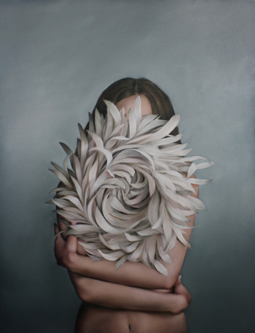 Amy Judd (British, b. 1980, Sandwich, Kent, England) - 1: Unknown Title  2: Hiding Behind The Moon, 