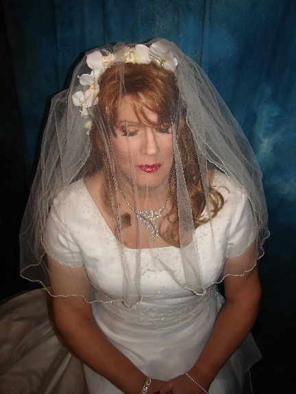 femboysandcrossdressers:  A beautiful transsexual bride.