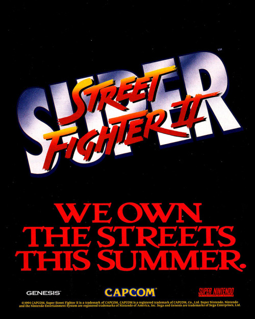 videogameads:SUPER STREET FiGHTER IICapcomSuper NES / Mega Drive / Genesis1994Ask me anything!