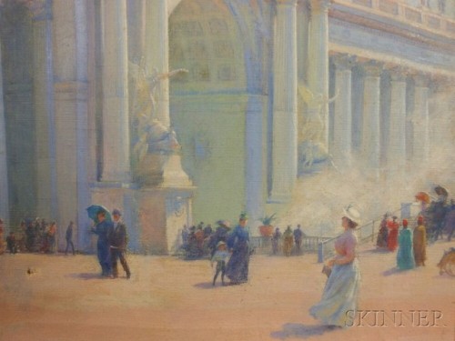 Charles Courtney Curran - The Water Gate , World’s Columbian Exposition, Chicago - 1893