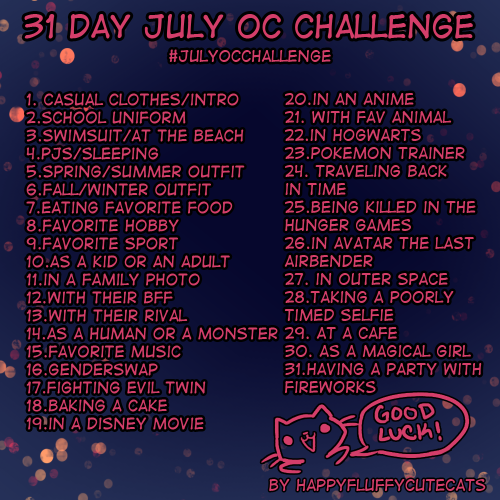 Here is the OC challenge I created! Feel free to use it if you want!