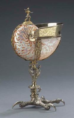 Design-Is-Fine:  Nautilus Cup, Hunter And Eagle’s Claw Foot, 1580-1610. Southern