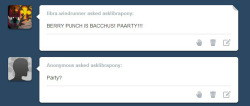 asklibrapony:  “BERRY PUNCH IS BACCHUS!
