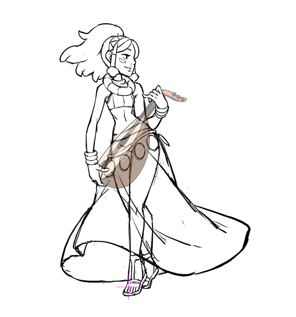 indivisiblerpg:  Today’s @indivisiblerpg update puts Zahra, the wandering bard,