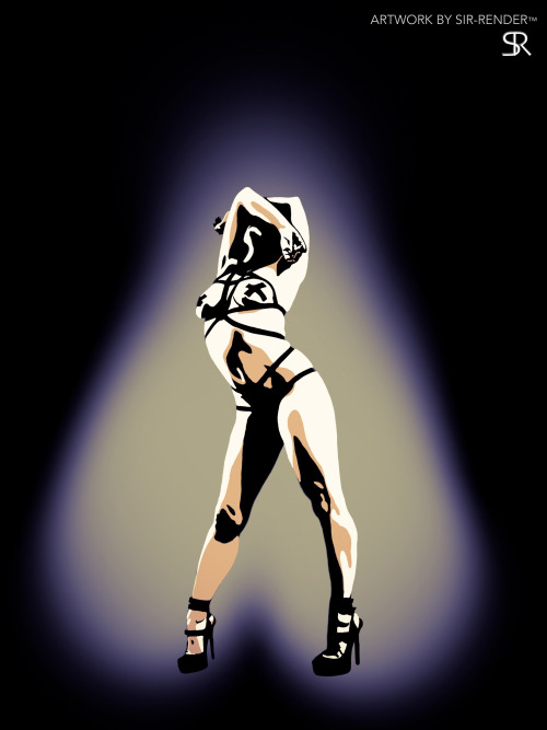 submissivefeminist:  secretshelf:  sir-render:  3…2…1…Liftoff. It’s the weekend. Inspiration from and for @petitedeviant  Amazing, @sir-render!   You captured her so nicely!