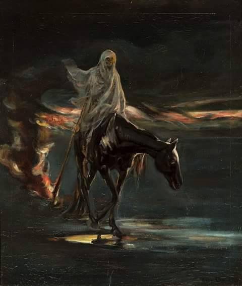seasons-in-hell:Albert Chmielowski (c. 1870) ‘The Death and Conflagration’