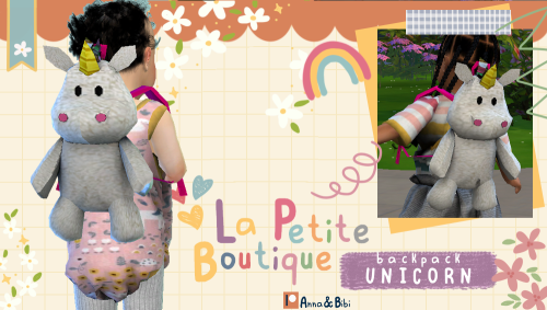 Unicorn backpack La Petite BoutiqueDOWNLOAD: [Early Access at Patreon]✨ Patreon: https://www.patreon