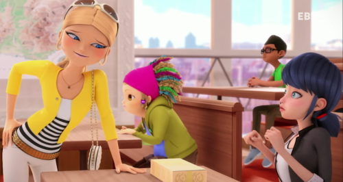 olive-the-olive: aslan-altan: out of context it looks like Chloe is hitting on Marinette
