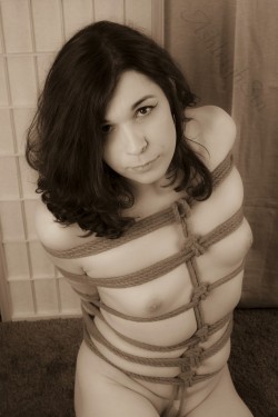 ashleighsin:  Rope: Red_Kali Photographer: Caged_Enigma Reblog for boob job #1 plz! :) xxx