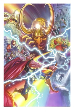 brianmichaelbendis:  Thor Marvel 75th Anniversary cover by Alex Ross