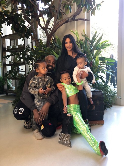 tkanyed: kimkardashian: Celebrating Saint with a Tarzan themed party