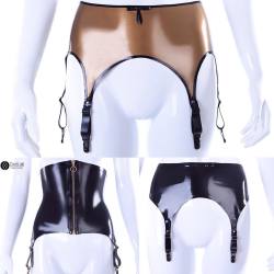cocolate-luxurylatex:  We keep updating our Etsy shop with new #latex #lingerie designs! Here we shown our new designs of #garterbelts, with four and six suspenders and our high waist garter belt with front zip!  All designs available in 40 different