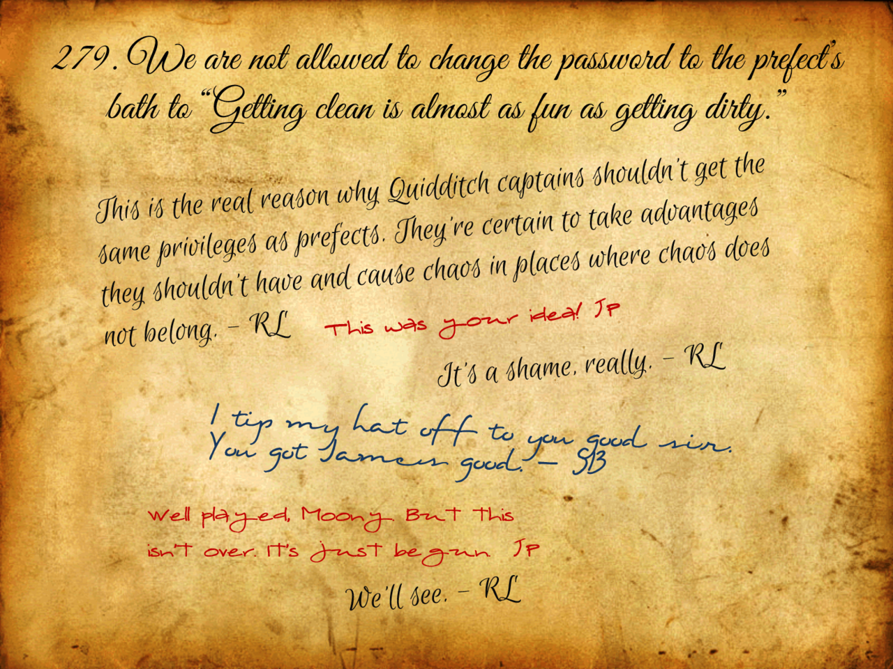 Rule #63 also applies to the Marauders. - Imgflip