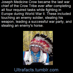 Ultrafacts:  Medicine Crow Completed All Four Tasks Required To Become A War Chief: