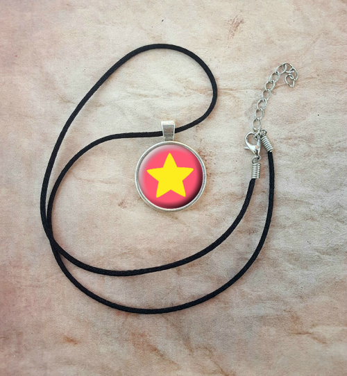 NEW from my EtsySteven universe necklace Xpairs well with my bi-pride one ;) X