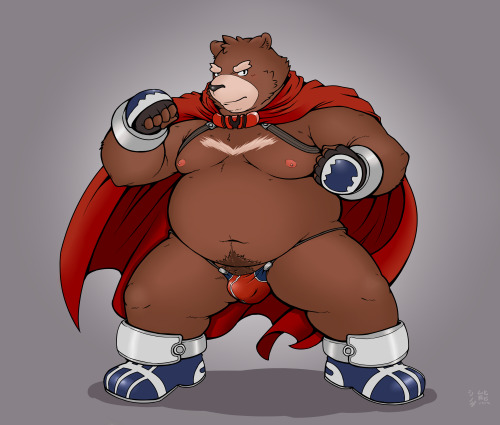 madeinshinoda:  Few days ago I played Shindan maker, and this is the details of that generated random result. “shinodakuma’s ideal bara-kemono is a fat bear wearing Build Tiger’s outfit.” So, here it is. XD Build Tiger © gamma-g 