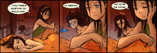 geersart: DNA tests came back.  The baby is a rock. oh god daddy!azula is back