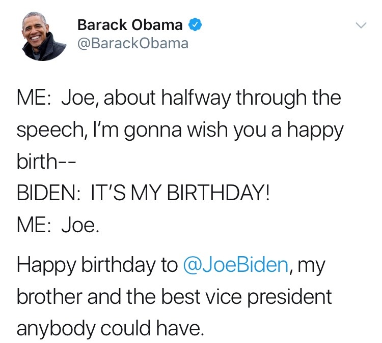 ayooodevo:  instarbuckswithdan:y’all obama just posted a biden meme  😭😭😭