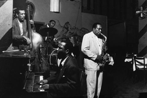 Charlie Parker, Thelonious Monk, Charles Mingus and Roy Haynes.