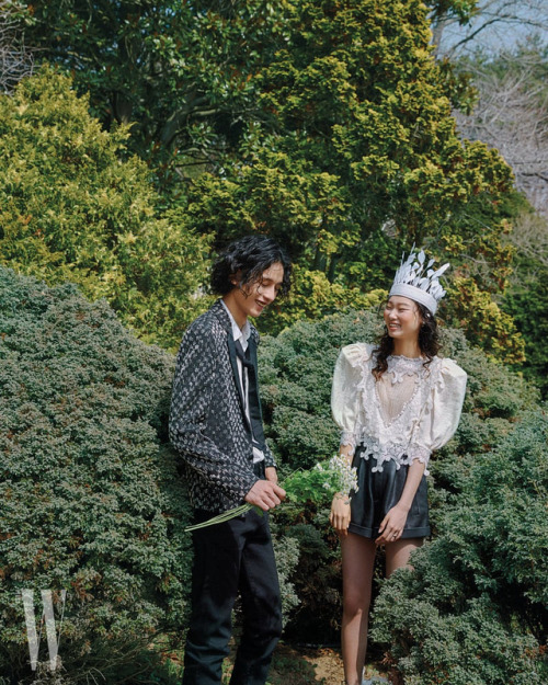 Kim Bo Sung and Yoon Young Bae photographed for W Korea May 2018 