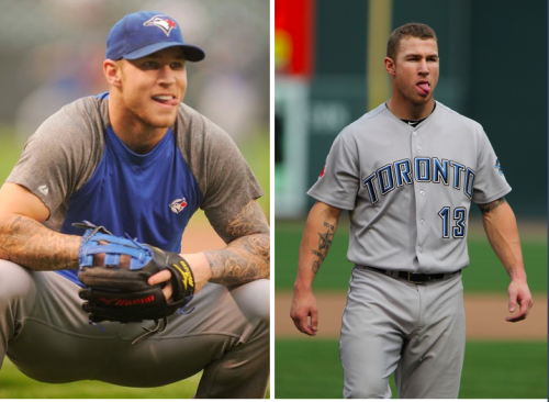 hairyathletes: notdbd:  Brett Lawrie in the clubhouse, slam dunking and dancing with a bulge in his underwear.  (And being playful at other times as well.)  Brett Lawrie VPL  So far waaaay off topic but I have a feeling my followers would enjoy that