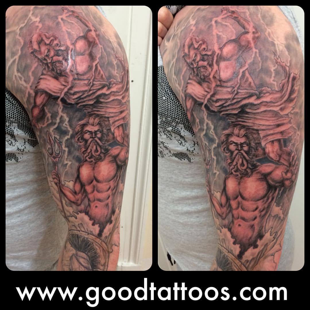 Tattoo uploaded by Andy Jung Tat  zeus poseidon hercules  Tattoodo