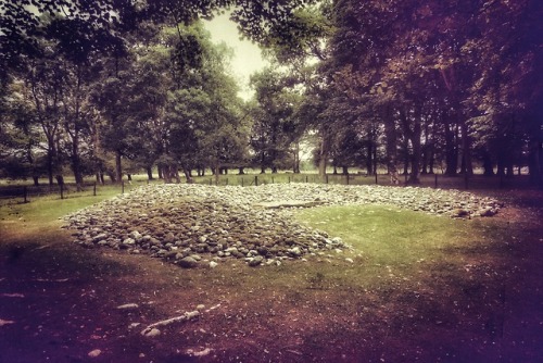 Ri Cruin Prehistoric Burial Cairn, Kilmartin Glen, Argyll, Scotland, 14.7.18.The interior of the per