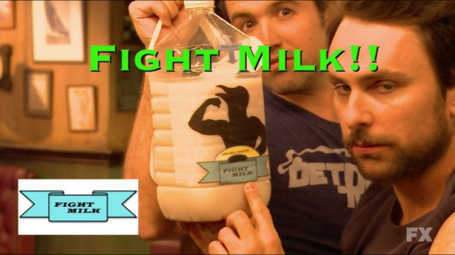 What did milk ever do to you? Why are we fighting it? Is it evil? Or do i drink it and then fight better?