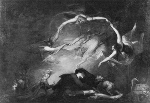 spectral-insomnia:  Johann Heinrich Füssli - The Shepherd’s Dream 