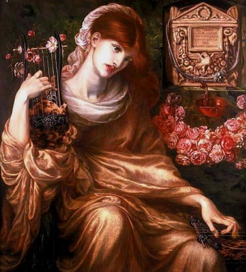 Roman Widow (Ds Manibus) by Dante Gabriel Rosetti, 1874. Museo de Arte de Ponce, Puerto Rico.